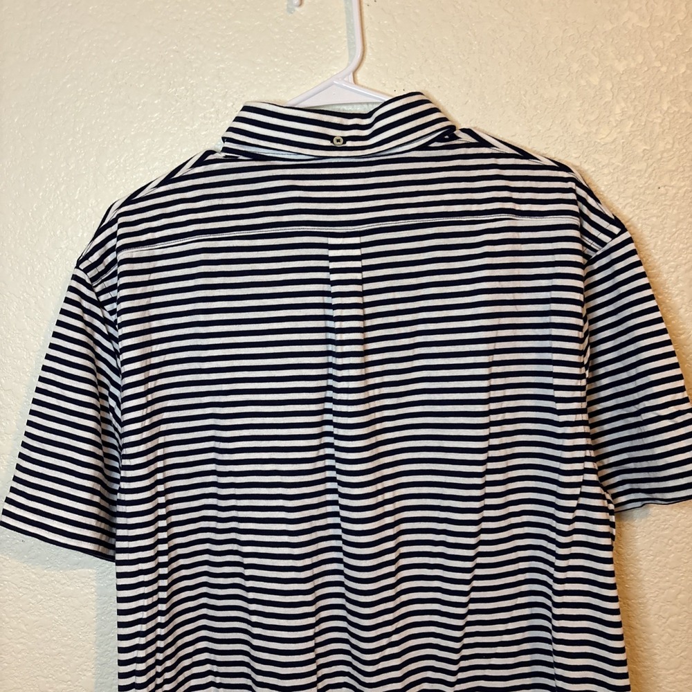 POLO RALPH LAUREN DESIGNER POLO SHIRT Mens XL‎ Striped Blue & white - Picture 13 of 16